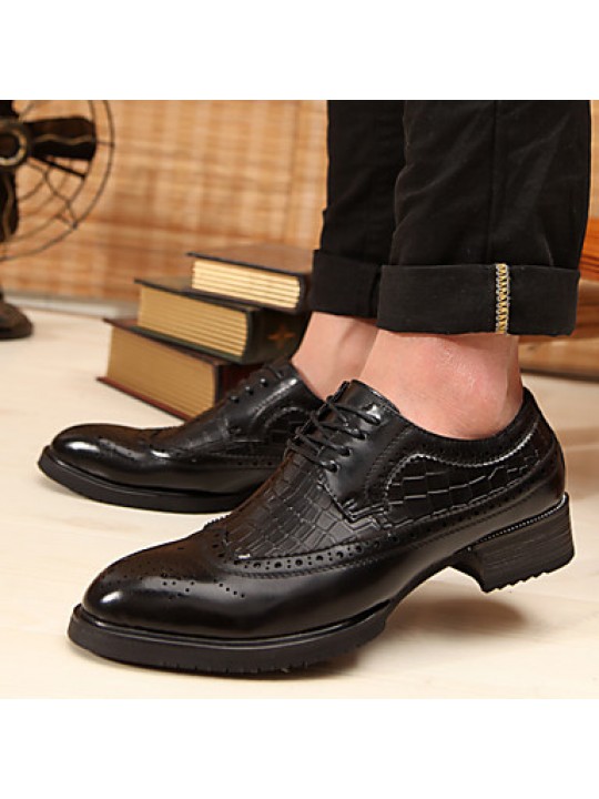 Men's Shoes Office & Career / Party & Evening / Casual Leather Oxfords Black / Brown  