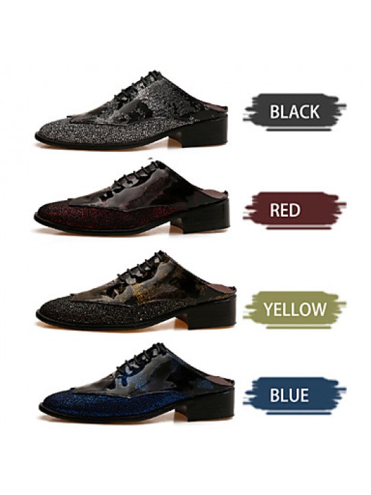 Men's Shoes Office & Career/Casual & Mules Black/Blue/Yellow/Red  