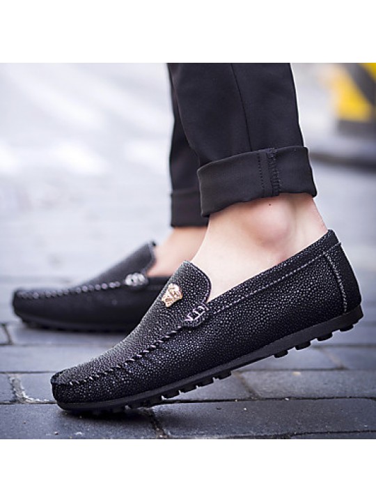 Casual  Loafers Black / White / Gold  