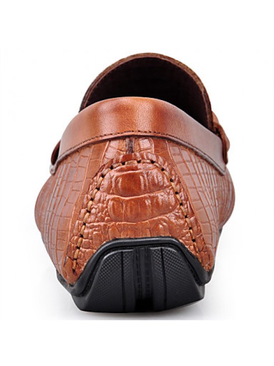 Casual   Leather Loafers Black / Brown  
