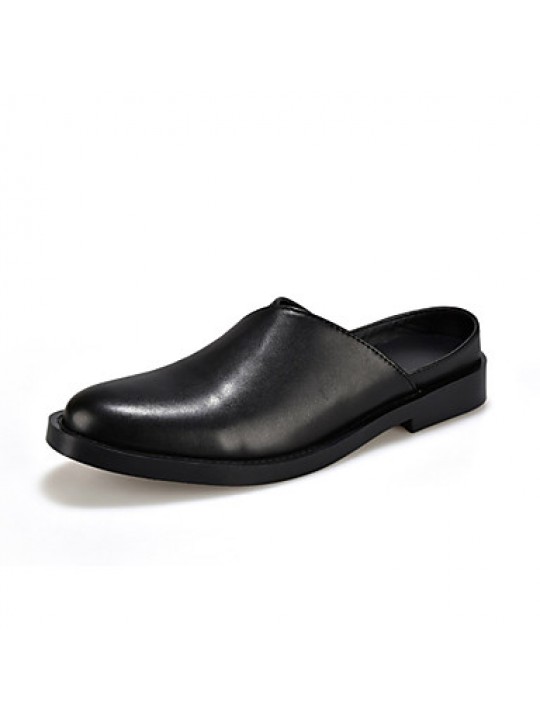 Men's Shoes Casual Leatherette Clogs & Mules Black/Brown/White  
