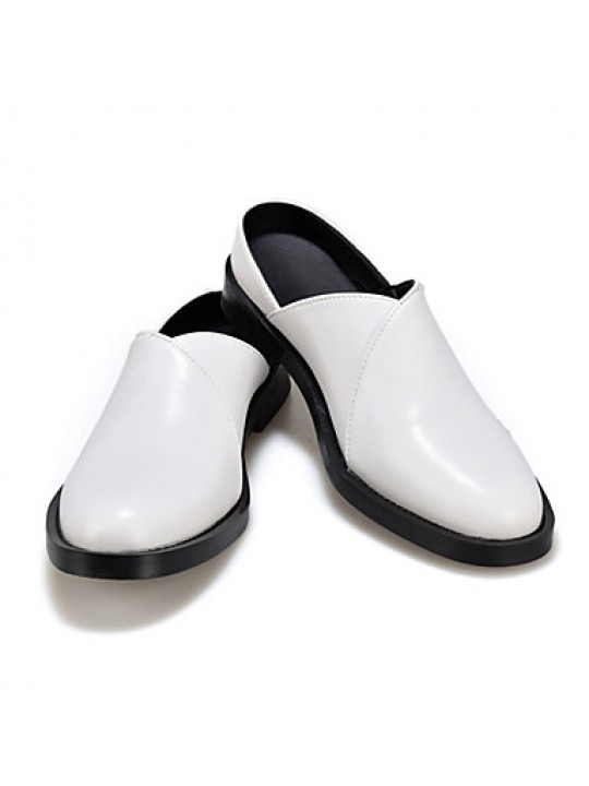 Men's Shoes Casual Leatherette Clogs & Mules Black/Brown/White  