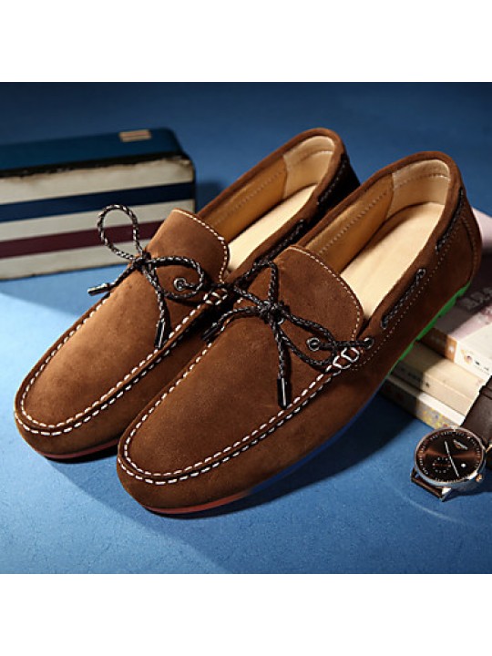 Men's Shoes Casual Suede Boat Shoes Blue/Brown/Gray/Burgundy  