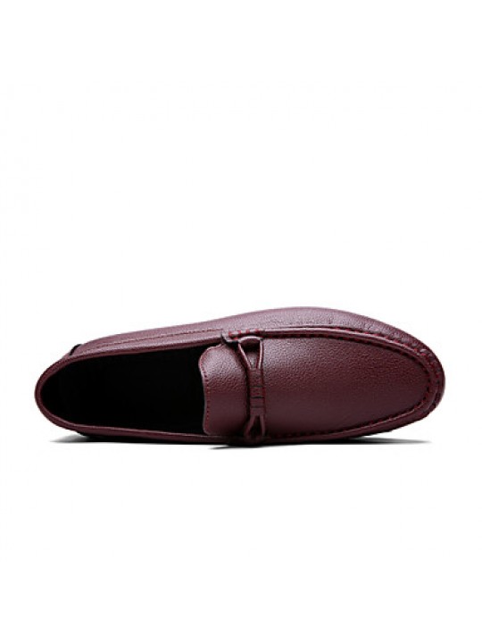 Office & Career / Casual Leather Loafers Black / Yellow / White / Burgundy  