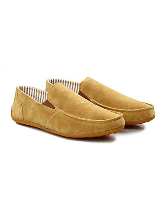 Faux Suede Casual Loafers Casual Flat Heel Blue / Yellow / Green  