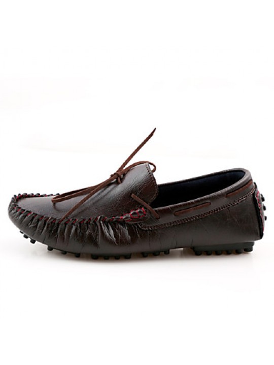 Men's Shoes Office & Career/Casual Loafers Black/Brown/Wine Red  