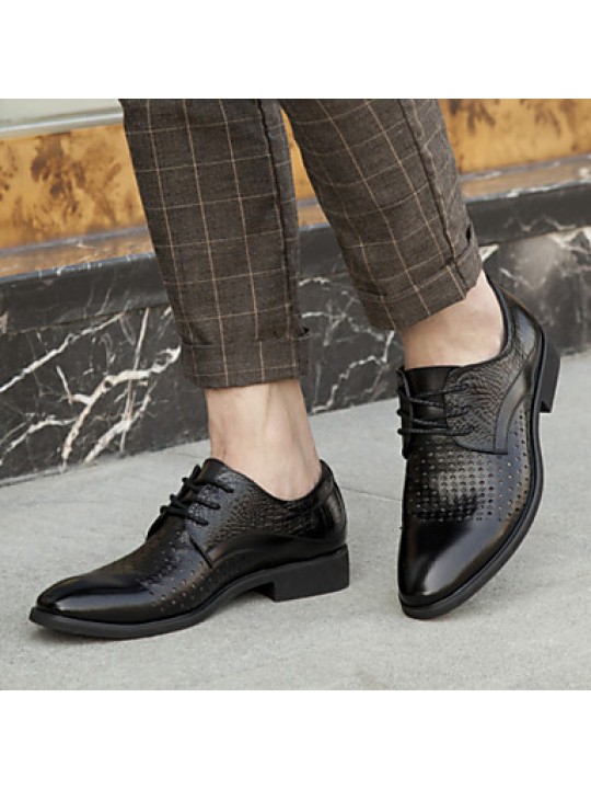Men's Shoes Casual/Party & Evening/Office & Career Fashion Breathable Leather Shoes Black/Brown 38-44  